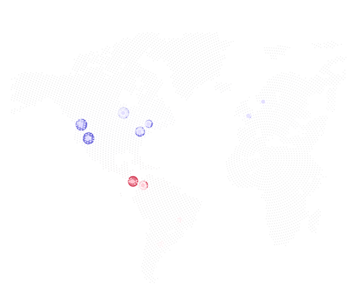 Global operations distribution network map